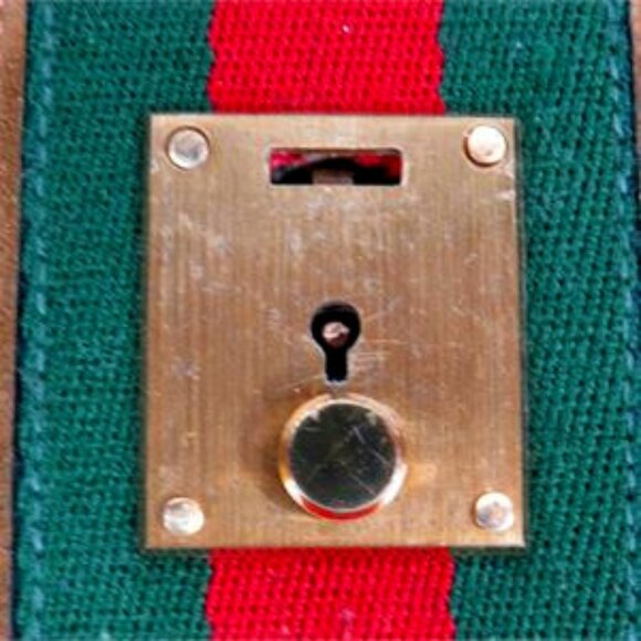 Gucci Suede Leather Clutch Classic Vintage - Picture 6 of 7